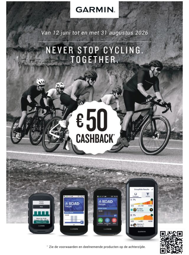 Never stop cycling. 🚴‍♂️🔥

Nog mooier als je er ook van profiteert! 💸
Profiteer nu van de **Garmin Cashback Actie** en upgrade je rit met jouw favoriete Garmin-device.

Blijf rijden. Blijf ontdekken. **Never stop cycling.**

#Garmin #Cashback #NeverStopCycling #CyclingLife #RideMore #GarminCycling #BikeLife #Cyclist #UpgradeYourRide